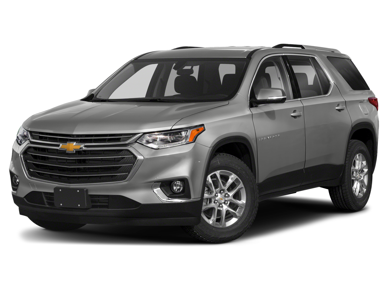 2018 Chevrolet Traverse LT Cloth in Summit White — front three-quarter view