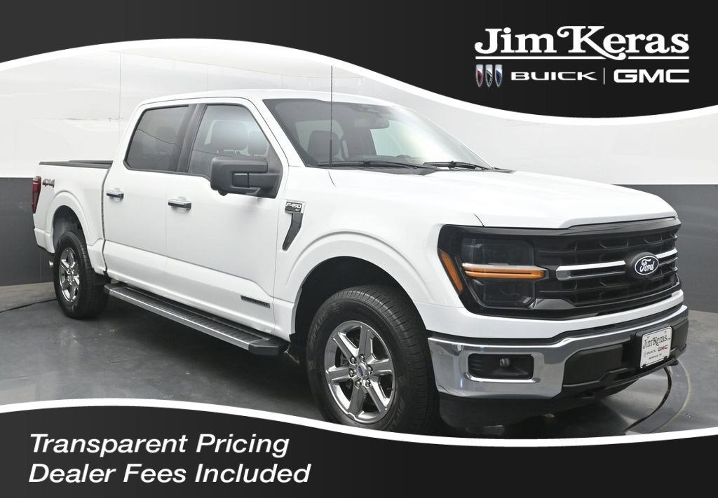 2024 Ford F-150 XLT in White — front three-quarter view