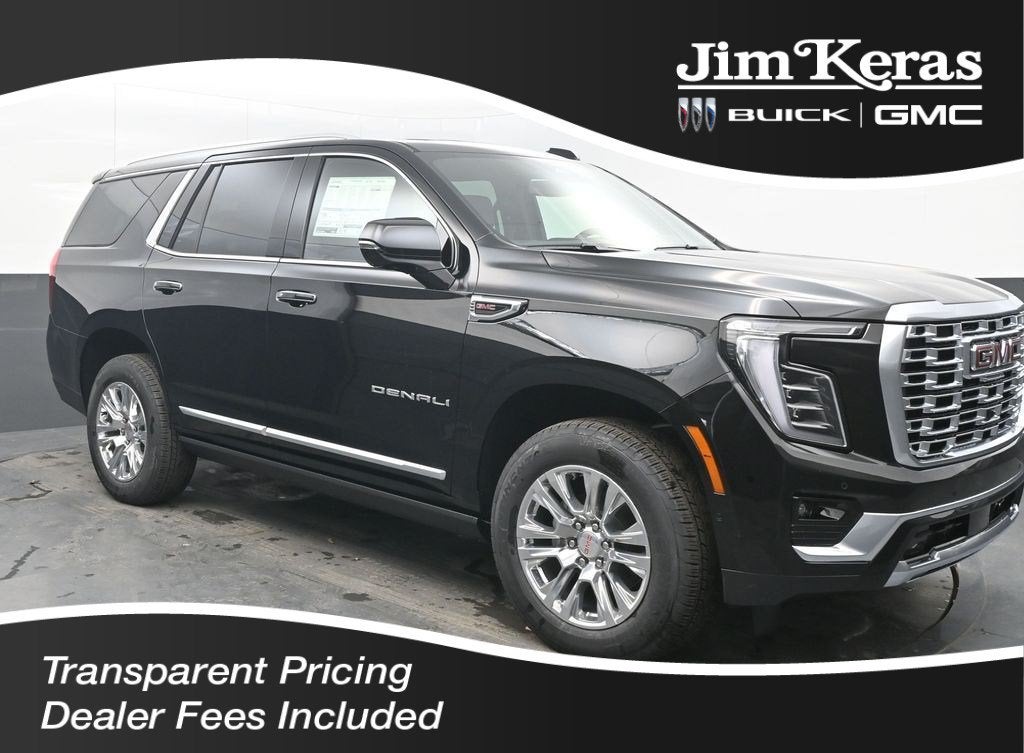 2026 GMC Yukon Denali in Onyx Black — front three-quarter view