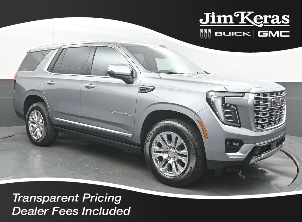 2026 GMC Yukon Denali in Sterling Metallic — front three-quarter view