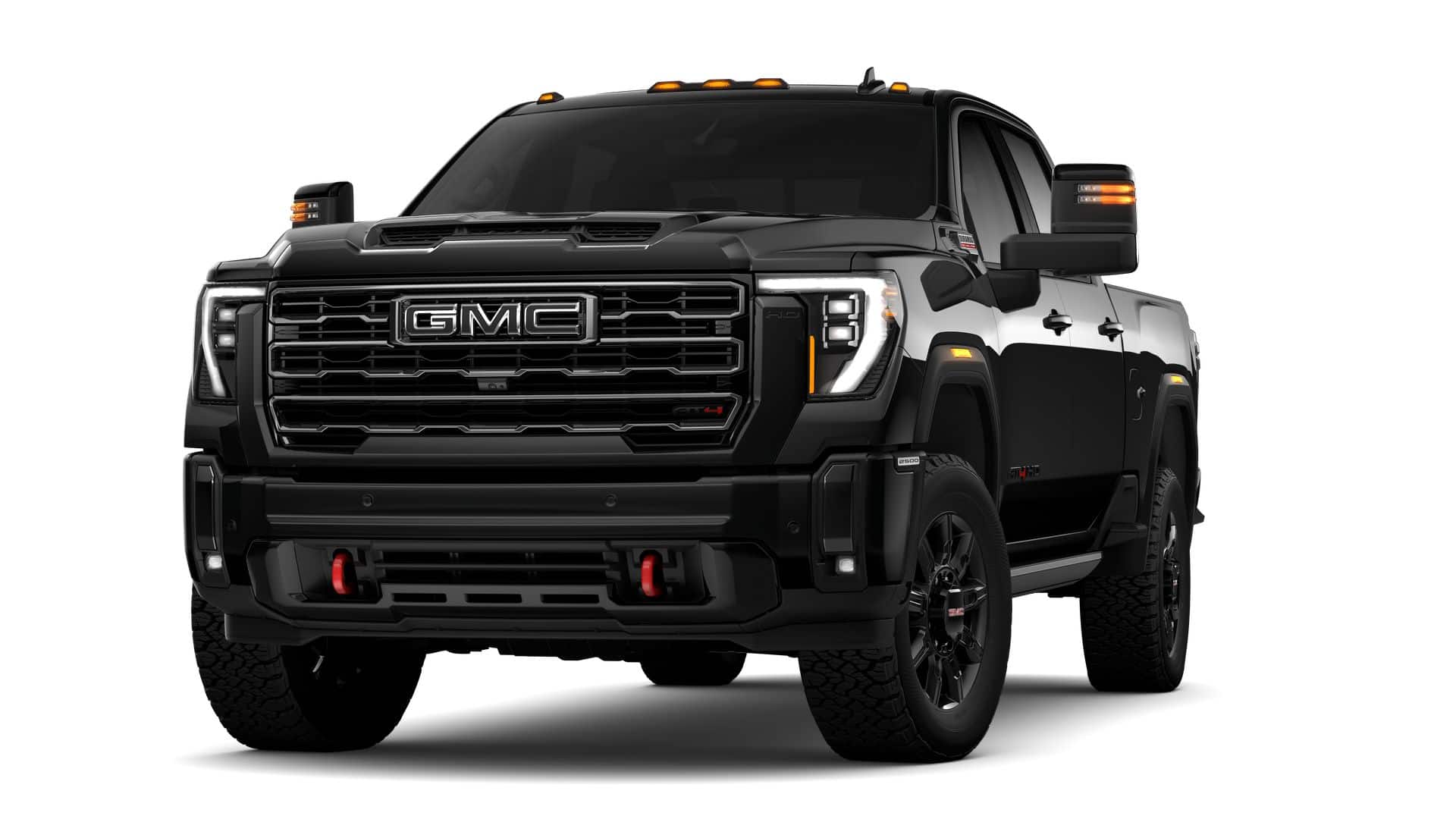 2026 GMC Sierra 2500 HD AT4 in Onyx Black — front three-quarter view