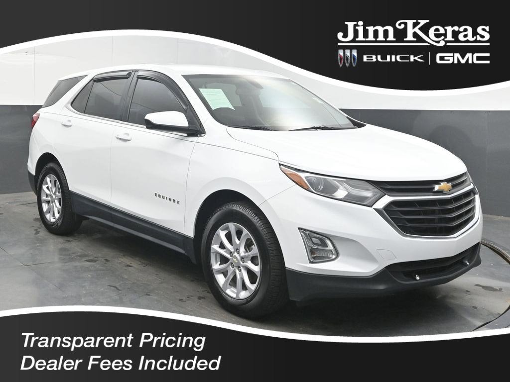 2018 Chevrolet Equinox LT in Summit White — front three-quarter view