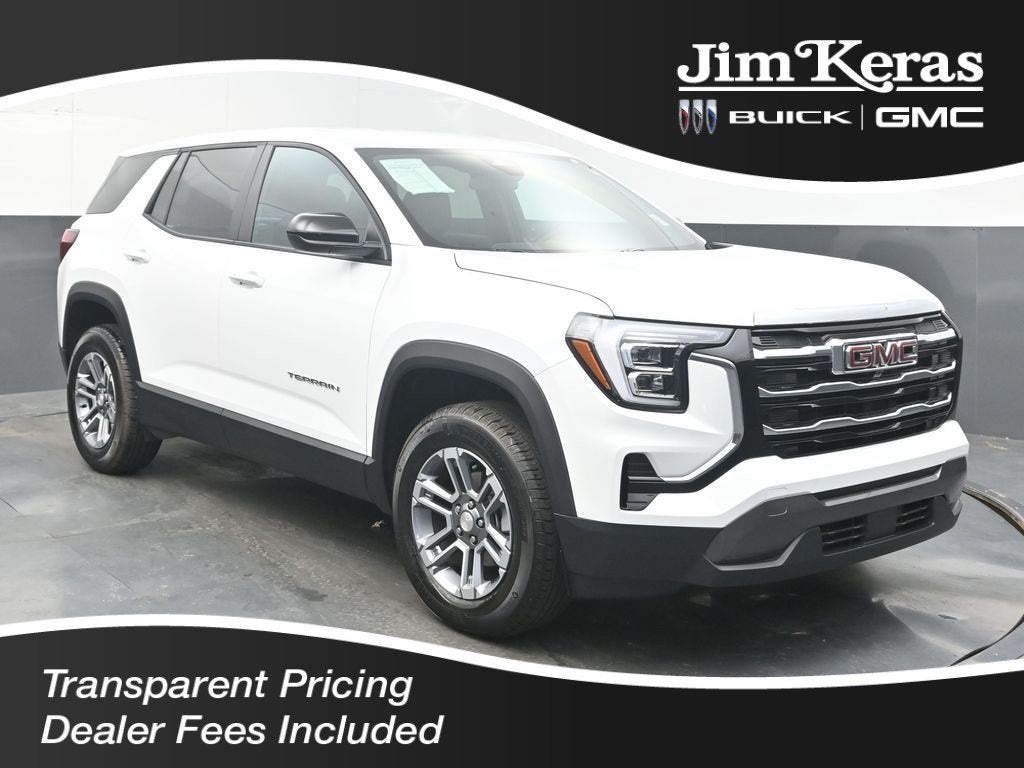 2026 GMC Terrain Elevation in Summit White — front three-quarter view