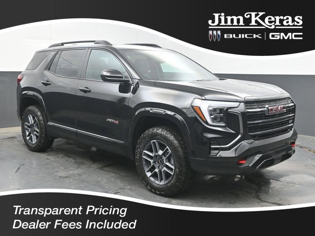 2026 GMC Terrain AT4 in Ebony Twilight Metallic — front three-quarter view