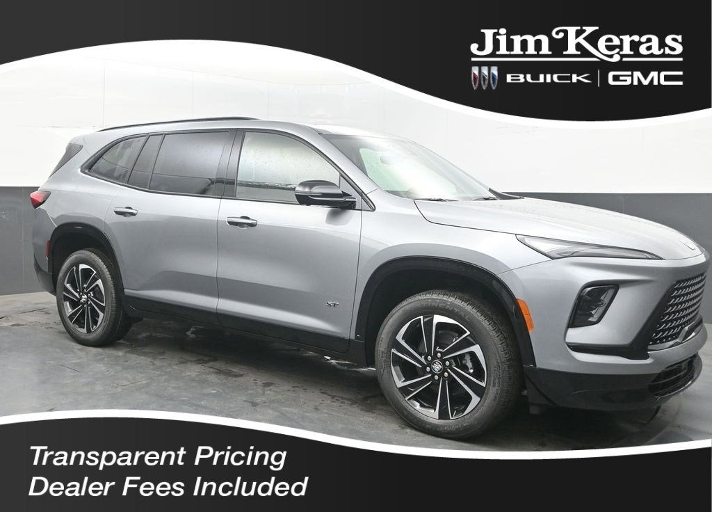 2026 Buick Enclave Sport Touring in Moonstone Gray Metallic — front three-quarter view