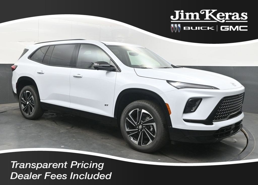 2026 Buick Enclave Sport Touring in Iridescent White Tricoat — front three-quarter view