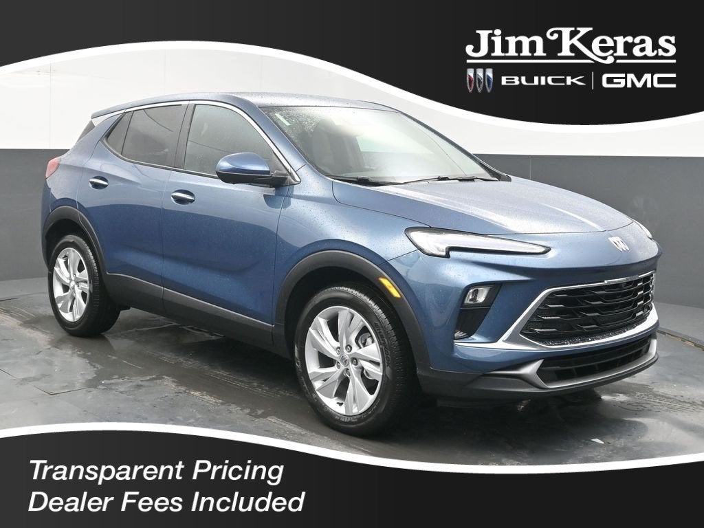 2026 Buick Encore GX Preferred in Ocean Blue Metallic — front three-quarter view