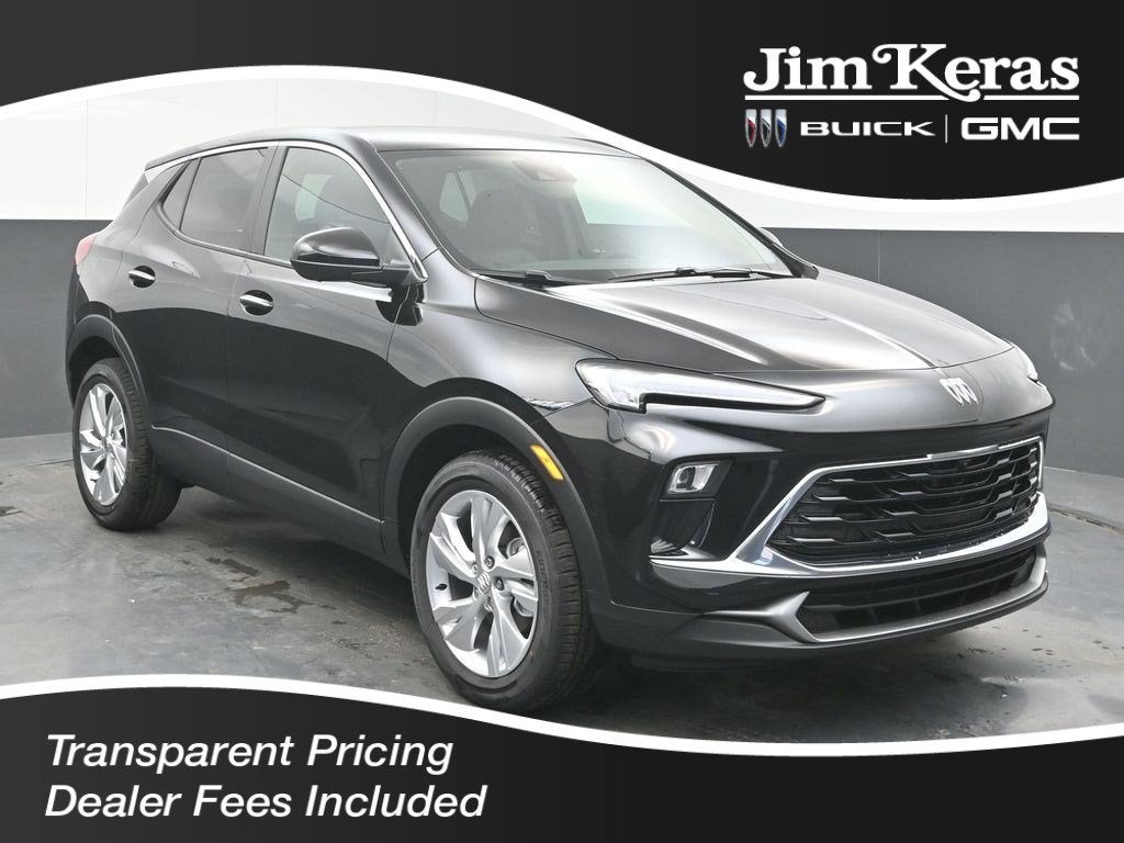 2026 Buick Encore GX Preferred in Ebony Twilight Metallic — front three-quarter view