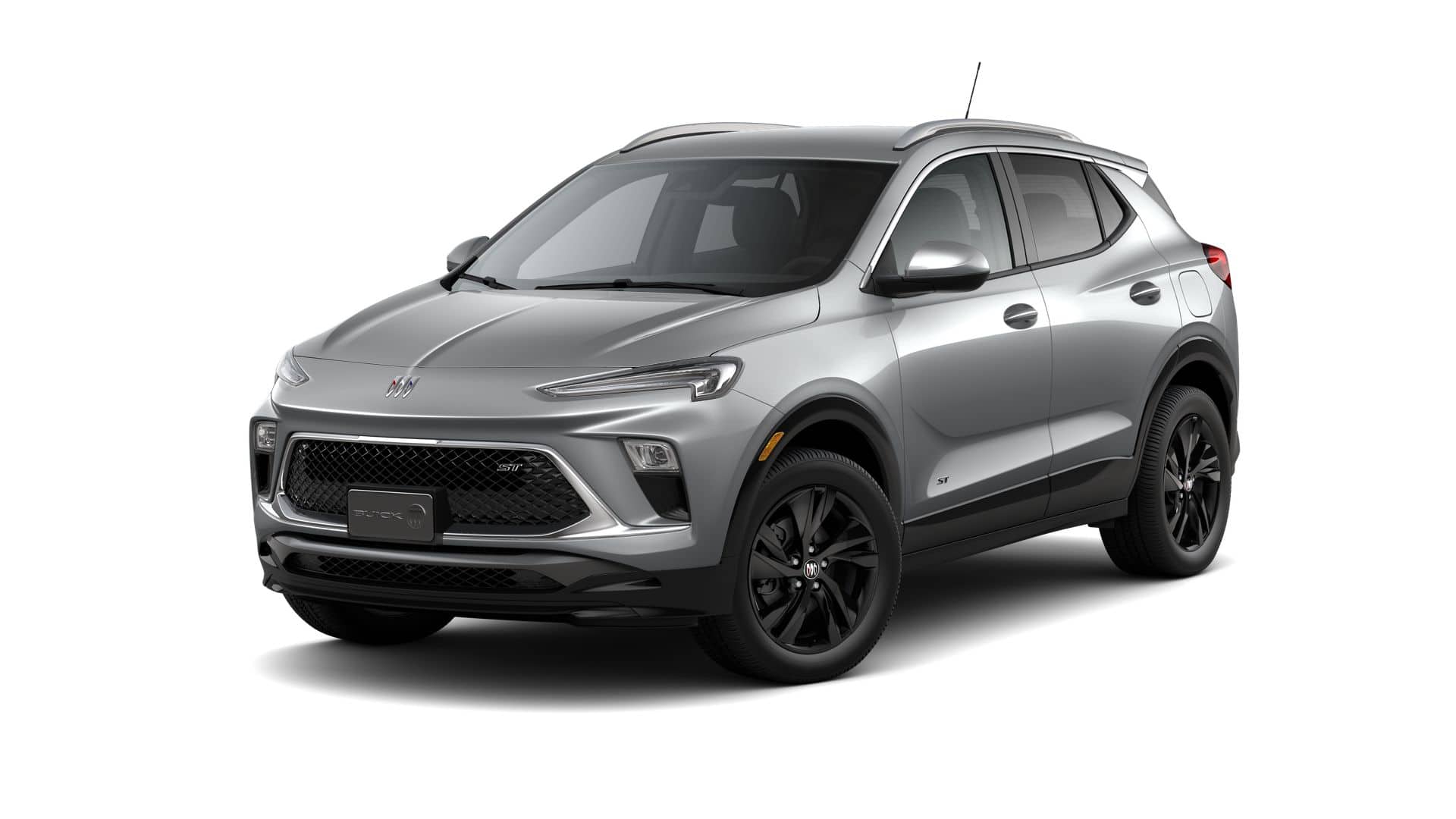 2026 Buick Encore GX Sport Touring in Moonstone Gray Metallic — front three-quarter view